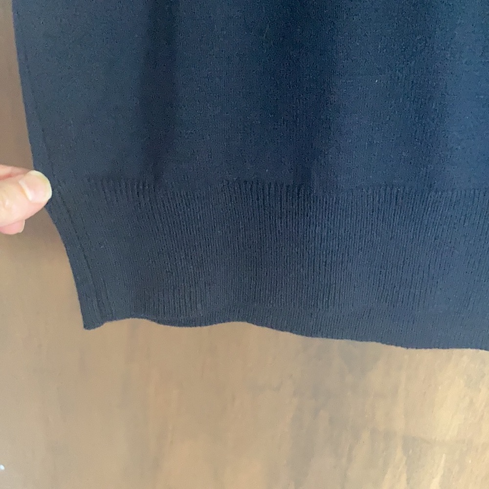 Basic editions sweater vest black pullover lightw… - image 11